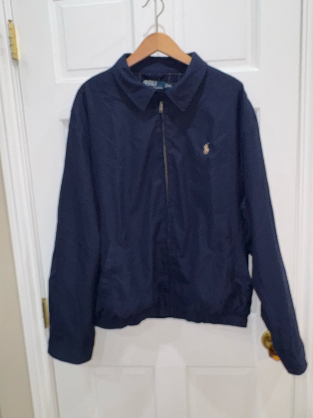 Men's Navy Polo Ralph Lauren Harrington Bi Swing Jacket XXL